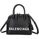 BALENCIAGA Ville Emma 大款 品牌字母牛皮手提/肩背貝殼包(黑色) product thumbnail 2