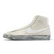 Nike 休閒鞋 Blazer Mid 77 SE 男鞋 灰 白 皮革 中筒 復古 DV0797-100 product thumbnail 2