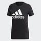 Adidas W Bos Co Tee FQ3237 女 短袖 上衣 T恤 亞洲版 運動 訓練 休閒 基本款 黑白 product thumbnail 4