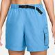 Nike 短褲 Voyage Cover-Up 女款 藍 黑 Swim 泳裝 泳褲 可條腰帶 拉鍊口袋 游泳 NESSE321-486 product thumbnail 4
