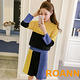 圓領長袖針織毛衣+撞色針織裙 兩件套 (共三色)-ROANN product thumbnail 2