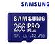 SAMSUNG 三星 PRO Plus microSDXC U3 A2 V30 256GB記憶卡 公司貨(Switch/ROG Ally/GoPro/空拍機) product thumbnail 3
