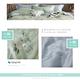 貝兒居家寢飾生活館 100%天絲七件式兩用被床罩組 加大雙人 煙雨星塵綠 product thumbnail 3