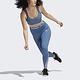 Adidas TF 3S Tight [HD4493] 女 緊身褲 運動 訓練 健身 瑜珈 亞洲版 動態縫線 高腰 藍 product thumbnail 3
