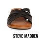STEVE MADDEN-DANNIE 實搭簡約編織交叉粗跟拖鞋-黑色 product thumbnail 4