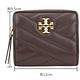 TORY BURCH Kira Chevron 新版雙T標誌小羊皮釦式短夾(酒紅色) product thumbnail 6