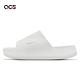 Nike 拖鞋 Wmns Calm Slide 女鞋 男鞋 白 全白 微厚底 麵包拖 防水 DX4816-100 product thumbnail 3