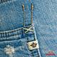 BRAPPERS 女款 Boy Firend Jeans 系列-女用彈性七分反摺褲-淺藍 product thumbnail 10
