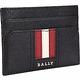 BALLY TACLIPO 經典紅白條紋黑色附錢夾/卡片夾 product thumbnail 3