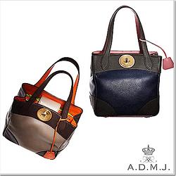 【A.D.M.J.】DOUBLE COLOR VERA-TOTE(TAUPE)