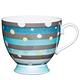 《KitchenCraft》高腳骨瓷馬克杯(繽紛藍400ml) | 水杯 茶杯 咖啡杯 product thumbnail 2