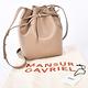 Mansur Gavriel Saffiano 防刮皮革斜背MINI 水桶包-奶茶色 product thumbnail 6