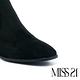 長靴 MISS 21 極簡氣勢彈力後綁帶高跟過膝長靴－黑 product thumbnail 5