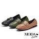 低跟鞋 MODA Luxury 經典時尚質感背釦樂福低跟鞋－黑 product thumbnail 7