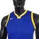 Nike NBA [WZ2B7BZ2B-WAR] 青少年 球衣 籃球背心 背心 V領 勇士 藍黃 product thumbnail 4