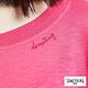 SOMETHING 層次寬鬆圓領短袖T恤-女-桃紅 product thumbnail 7
