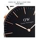 Daniel Wellington DW 手錶 Classic York 40mm黑棕壓紋真皮皮革錶-黑錶盤-玫瑰金框 DW00100128 product thumbnail 6