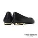 【TINO BELLINI 貝里尼】巴西進口尖頭素面平底鞋FWBT036-1(黑色) product thumbnail 4