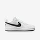 NIKE COURT BOROUGH LOW RECRAFT (GS) 男女大童休閒鞋-白黑-DV5456104 product thumbnail 2