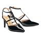 (換季出清美鞋)高跟鞋 MELROSE 都會時髦魅力細帶牛漆皮尖頭高跟鞋－黑 product thumbnail 2
