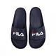 Fila Sleek Slide Premium [4-S324X-331] 男女 拖鞋 滿版字底 防水 海灘 深藍 product thumbnail 4