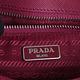 PRADA 尼龍銀扣菱格紋斜背包(桃紅) product thumbnail 9