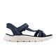 Skechers 涼鞋 Go Walk Flex Sandal-ILLUMINATE Slip-Ins 女鞋 藍 白 避震 輕量 涼拖鞋 141481NVY product thumbnail 6