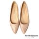 Tino Bellini 義大利進口素面尖頭平底鞋FSBT012(裸膚) product thumbnail 3