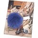 TORY BURCH Fur Pom-Pom 狐狸毛球吊飾(藍色) product thumbnail 2