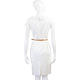 MOSCHINO 白色浮雕織紋設計短袖洋裝(附腰帶) product thumbnail 4