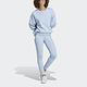 Adidas Sweatshirt IC4976 女 長袖上衣 運動 休閒 純棉 柔軟 舒適 亞洲版 水藍 product thumbnail 2