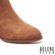 短靴 HELENE SPARK 俐落剪裁純色麂皮高跟短靴－咖 product thumbnail 6