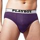 PLAYBOY MIT素面棉感低腰三角褲-單件(紫) product thumbnail 2