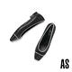 低跟鞋 AS 質感高雅純色線條全真皮方頭低跟鞋－黑 product thumbnail 5