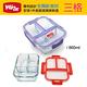 美國Winox 專利全隔斷 安玻分隔玻璃保鮮盒(買2送1小-隨機色) product thumbnail 5