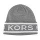 MICHAEL KORS 品牌字樣雙色Logo織紋毛線帽(灰白雙色) product thumbnail 2