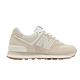 New Balance 休閒鞋 574 女鞋 米白 白 麂皮 拼接 緩震 經典 NB 運動鞋 WL574QB2-B product thumbnail 6