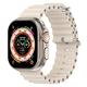 Apple Watch蘋果手錶專用海洋波浪雙扣矽膠錶帶腕帶-42/44/45/49mm通用款 product thumbnail 2