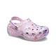 CROCS 卡駱馳 女鞋 經典雲朵 厚底 洞洞鞋 樱花 208836-6W8 product thumbnail 2