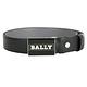 BALLY 配色字母徽標方型釦式雙面用牛皮腰帶(黑色) product thumbnail 2