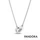 【Pandora官方直營】Pandora Signature Pavé 交織釦環吊墜項鏈 product thumbnail 3