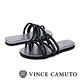 VINCE CAMUTO 交叉帶水鑽平底涼鞋-絨黑 product thumbnail 7