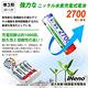 【日本iNeno】超大容量 鎳氫充電電池 2700mAh 3號/AA 4入(高容量 循環發電 充電電池 戶外露營 電池 存電 不斷電 小資族 儲電) product thumbnail 4