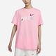 Nike 短袖 NSW Tee 女款 粉 寬版 棉T 羅紋 短T 塗鴉 FJ7714-690 product thumbnail 4