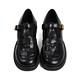 山打努SANDARU-低跟鞋 造型編織T字瑪莉珍鞋-黑 product thumbnail 3