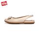 【FitFlop】ALLEGRO BOW LEATHER SLINGBACKS蝴蝶結造型露跟平底鞋-女(白石色) product thumbnail 3