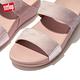 【FitFlop】LULU GLITZ SLIDES金屬亮粉造型雙帶涼鞋-女(玫瑰鹽) product thumbnail 5