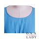連肩袖鬆緊收腰寬鬆連身裙  (藍色)-O.S.A LADY product thumbnail 2