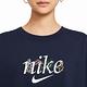 NIKE NSW TEE BOXY NATURE 女 短袖上衣-深藍-DD1457451 product thumbnail 3