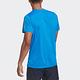 Adidas 短袖 Own The Run 亮藍色 銀 反光 男款 吸濕排汗 開岔 跑步 運動 短T HB7450 product thumbnail 3